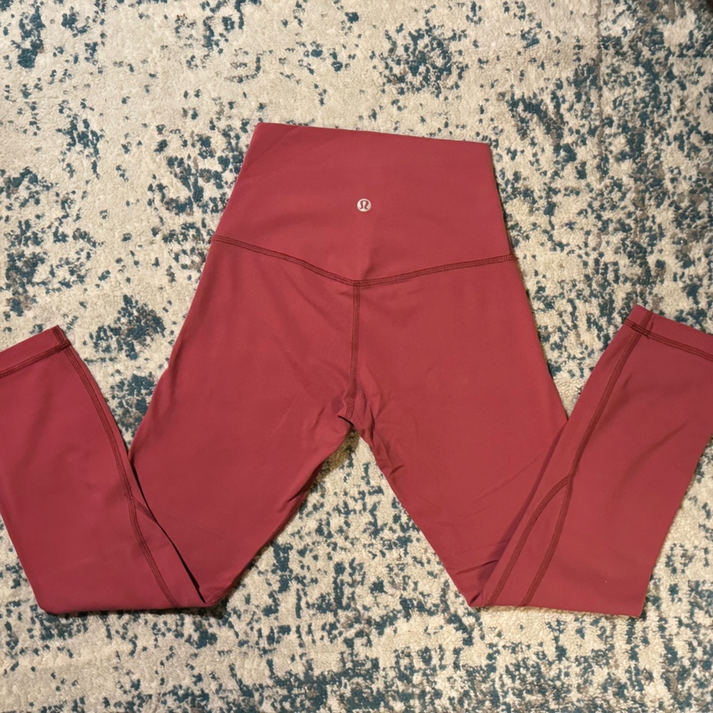 Lululemon High-Rise Wunder Under Full On Luxtreme in Chianti - Size 2 - Picture 6 of 16